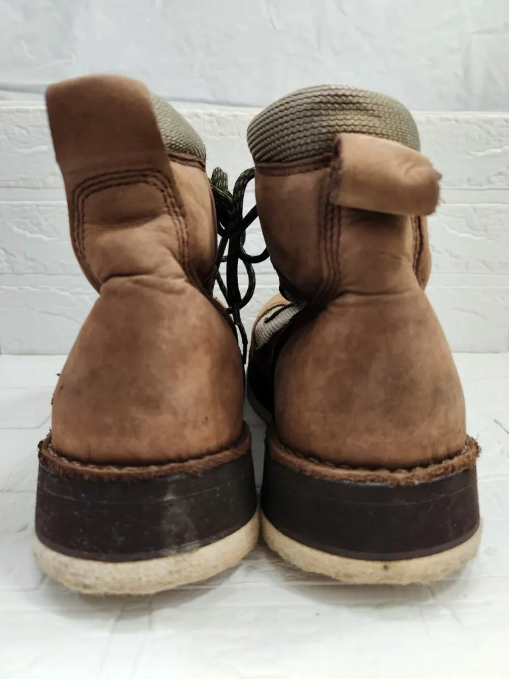 Simms Fishing Wading Boots Men Size 9 Brown Suede Felted Sole Lace Up High Top